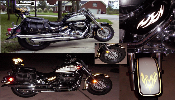 Biker Motorcycle Graphics and Tank Flame kits